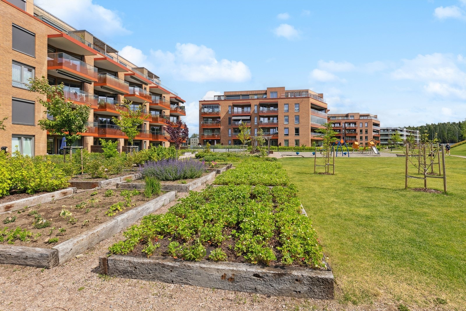 Det er også mulighet for egen hageparsell i fellesområdet! Galleribilde