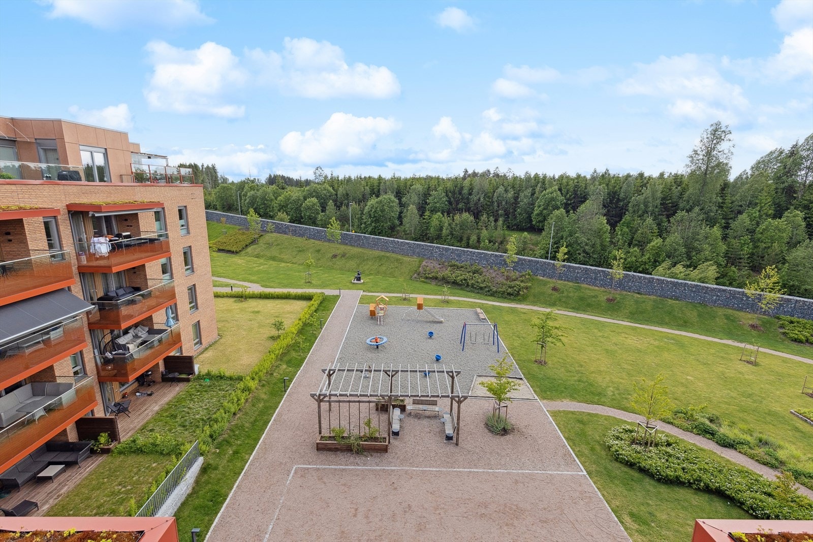 Fin utsikt fra terrassen Galleribilde