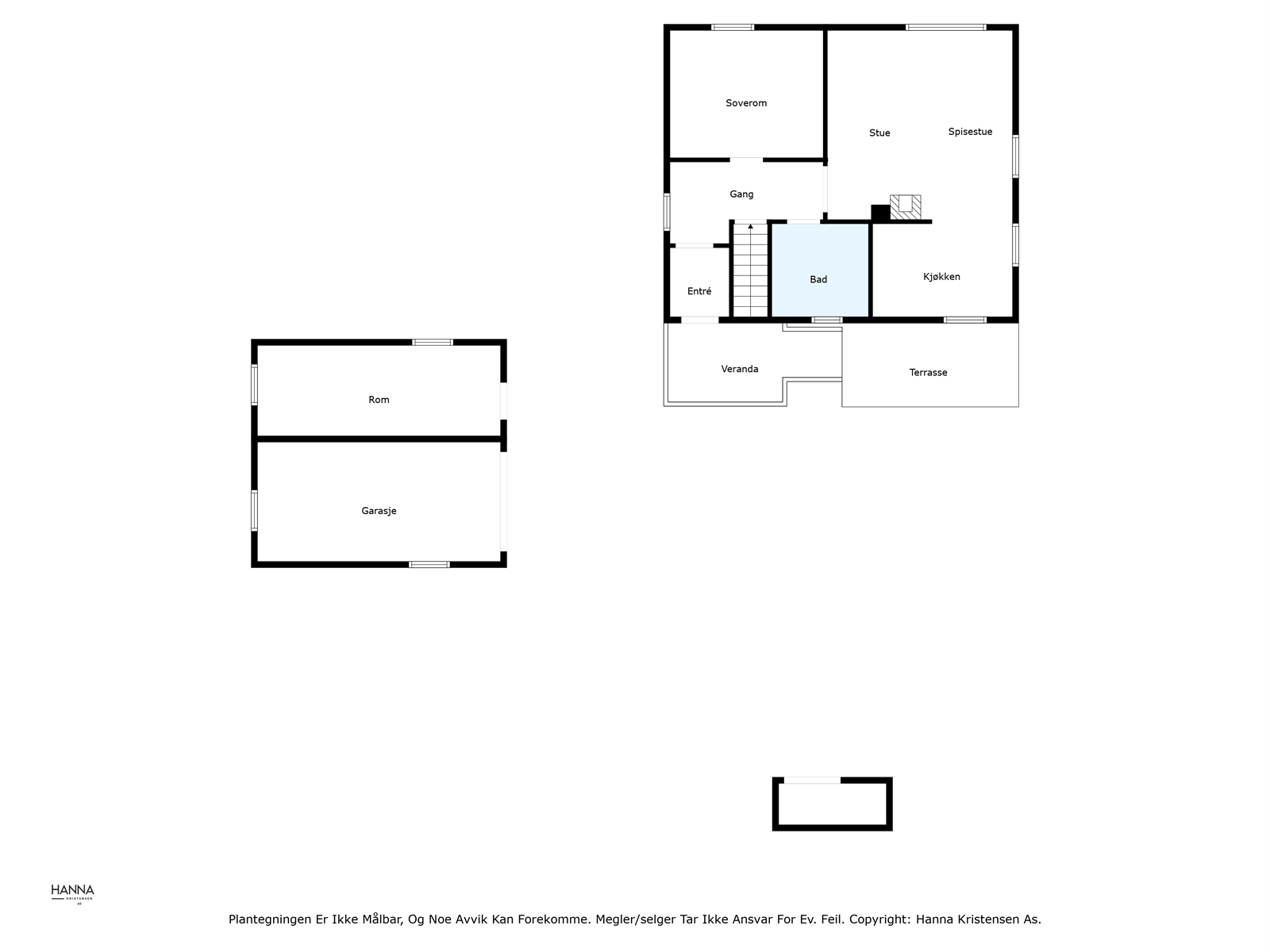 Plantegning 1. etasje Galleribilde