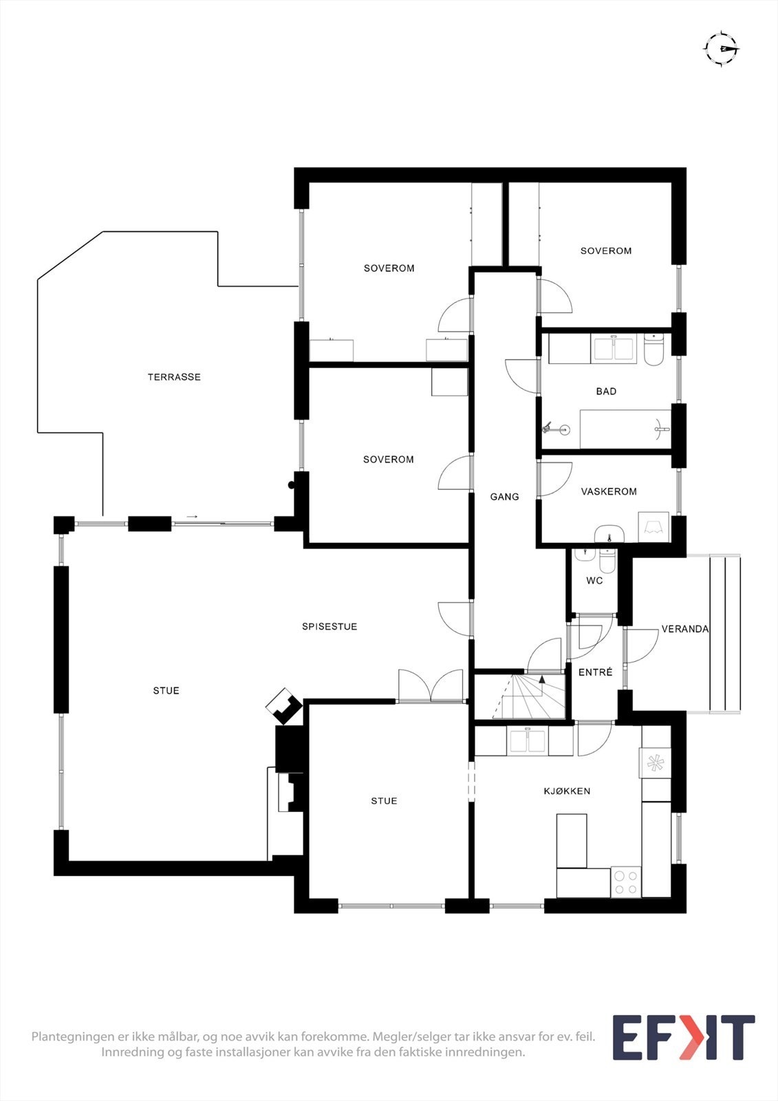 Plantegninger 1.etasje Galleribilde