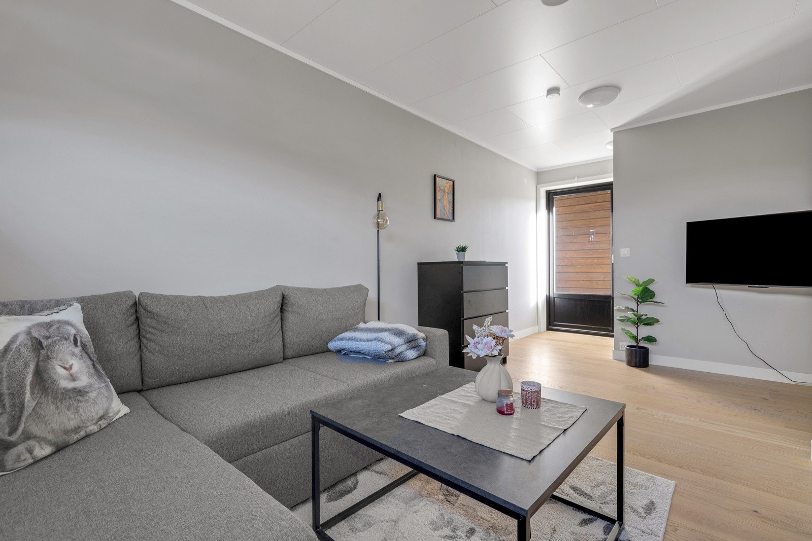 Inngangsparti og stue i utleidel Galleribilde