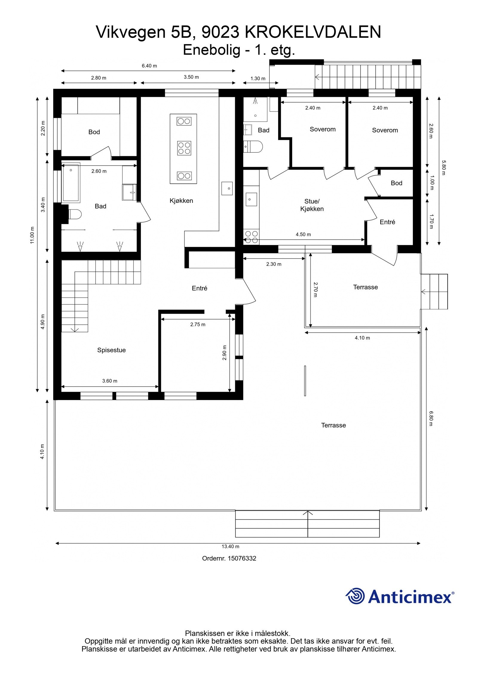 Plantegning 2. etasje Galleribilde