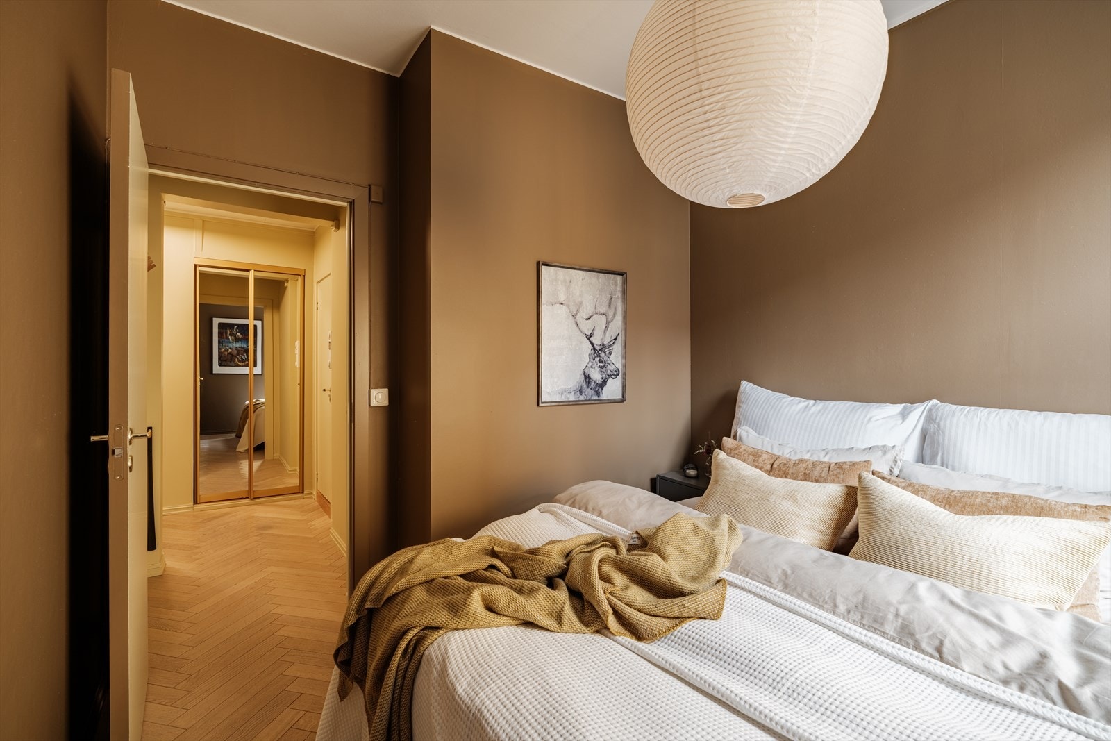 Den harmoniske fargepaletten bidrar til en rolig og god nattesøvn. Galleribilde