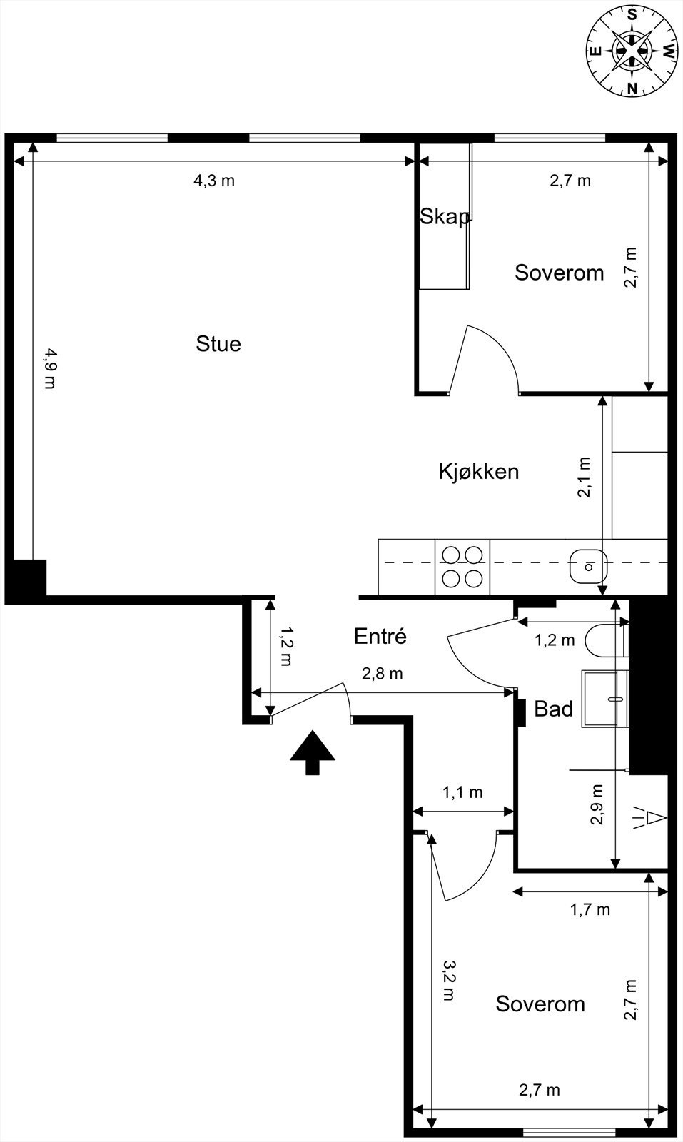 Plantegning Galleribilde
