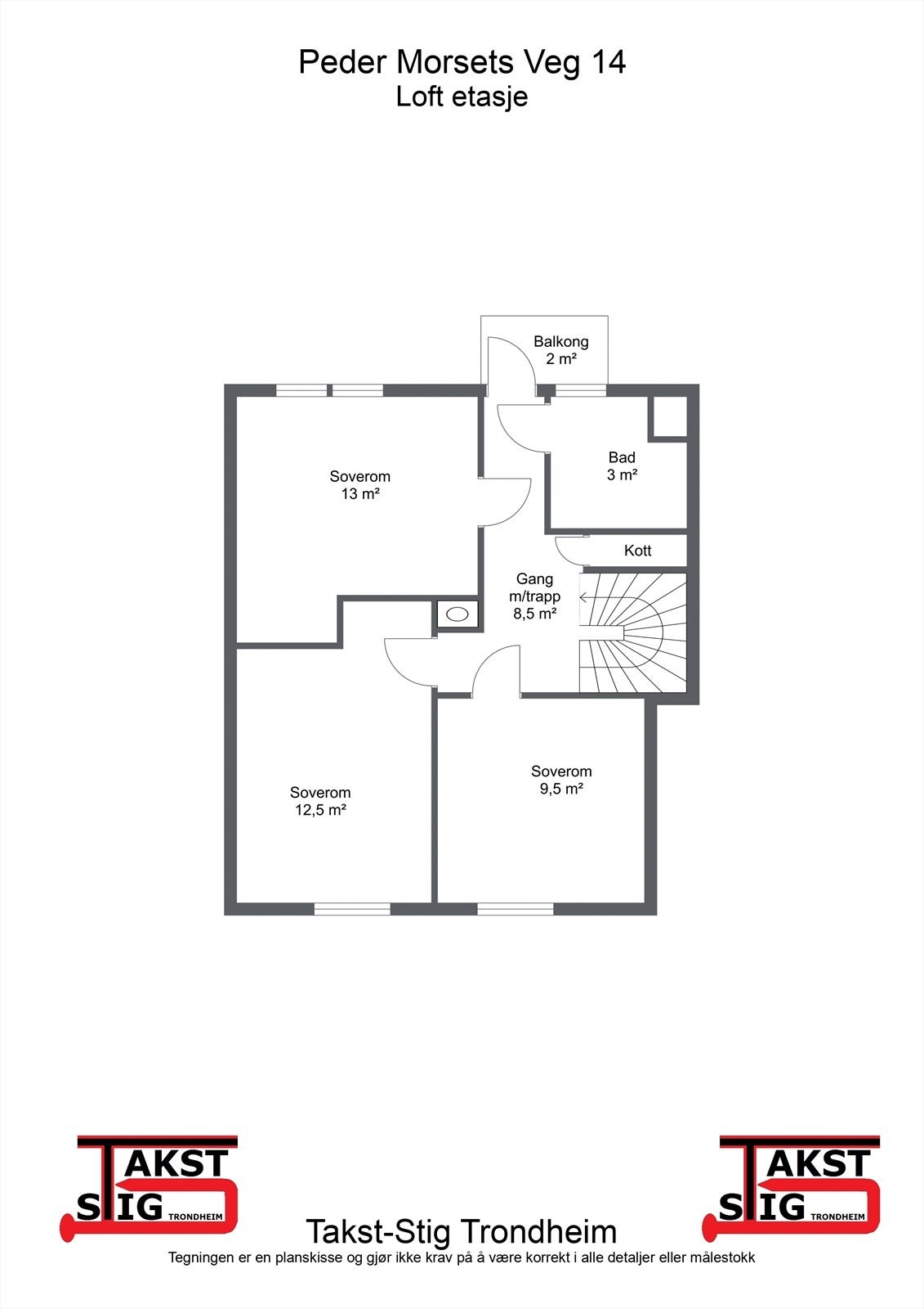 Planskisse 2. etg Galleribilde