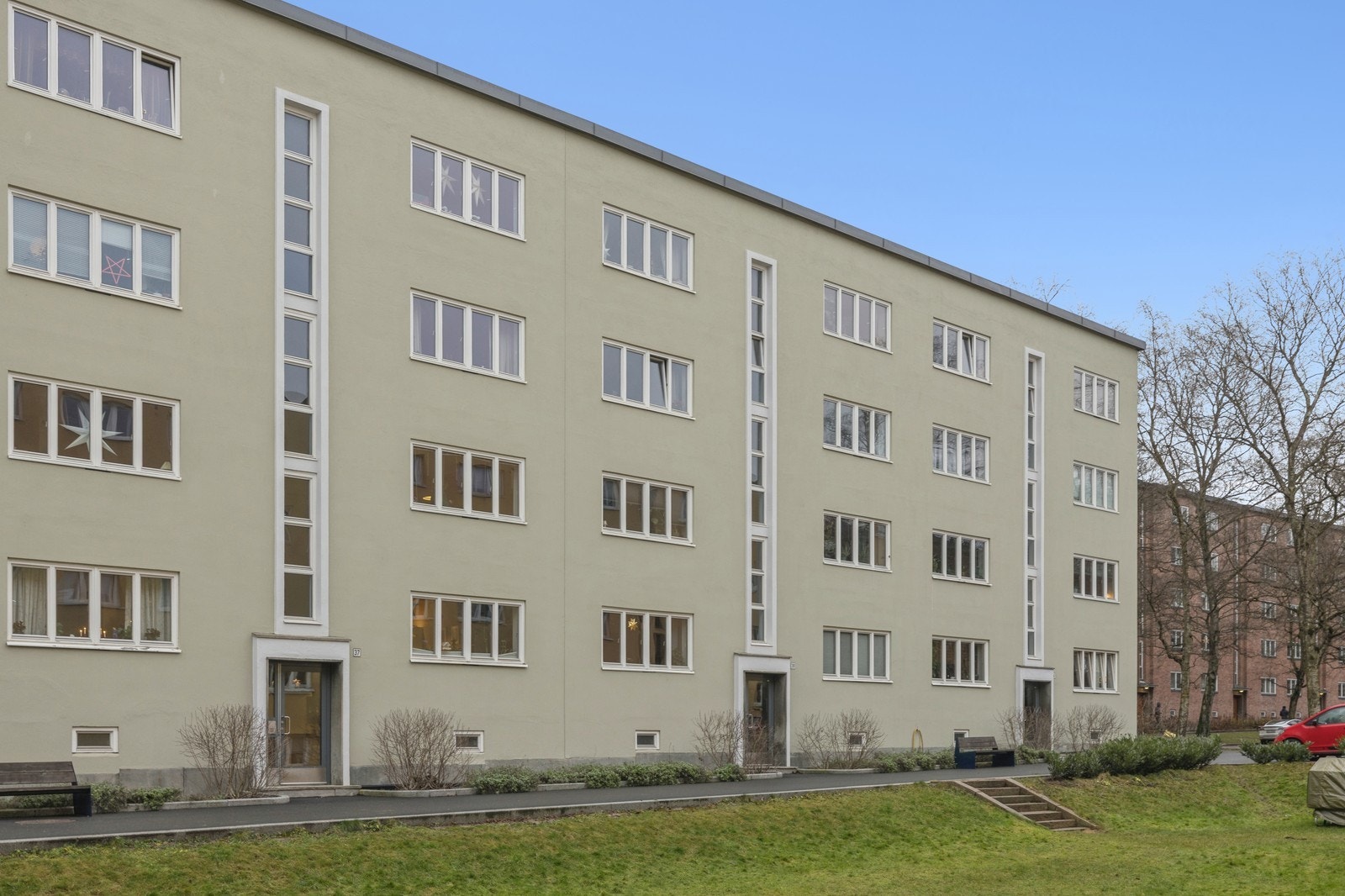 Byggets fasade. Galleribilde