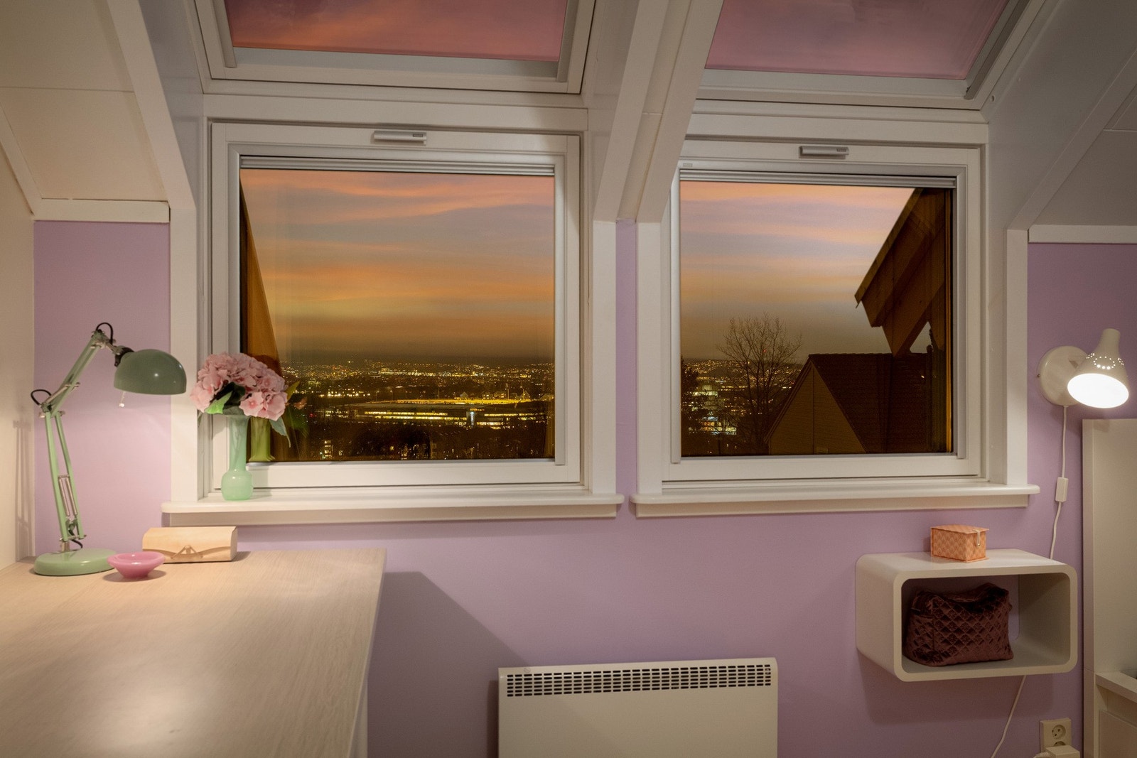 Nydelig utsikt mot byen. Galleribilde