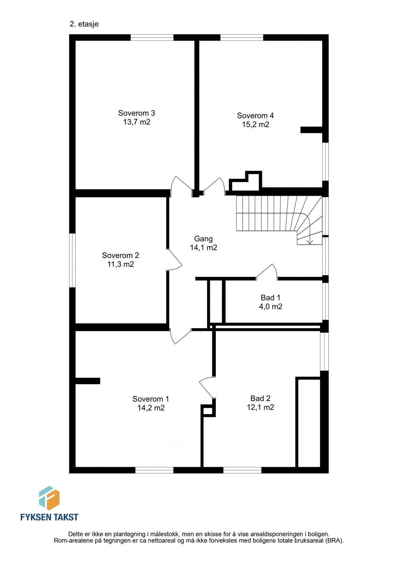 Planskisse 2. etasje. Galleribilde