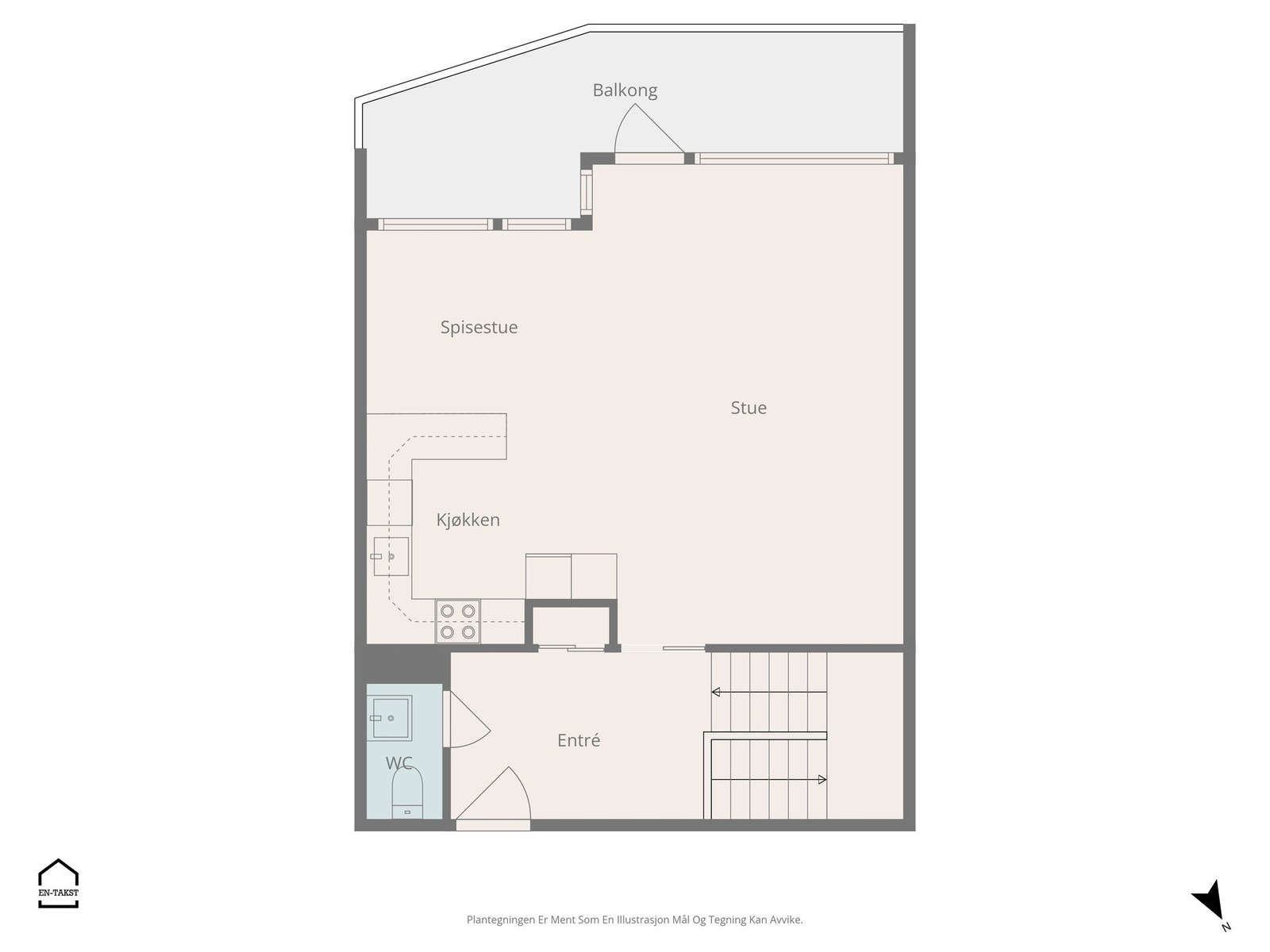 Planskisse hovedetasje. Galleribilde