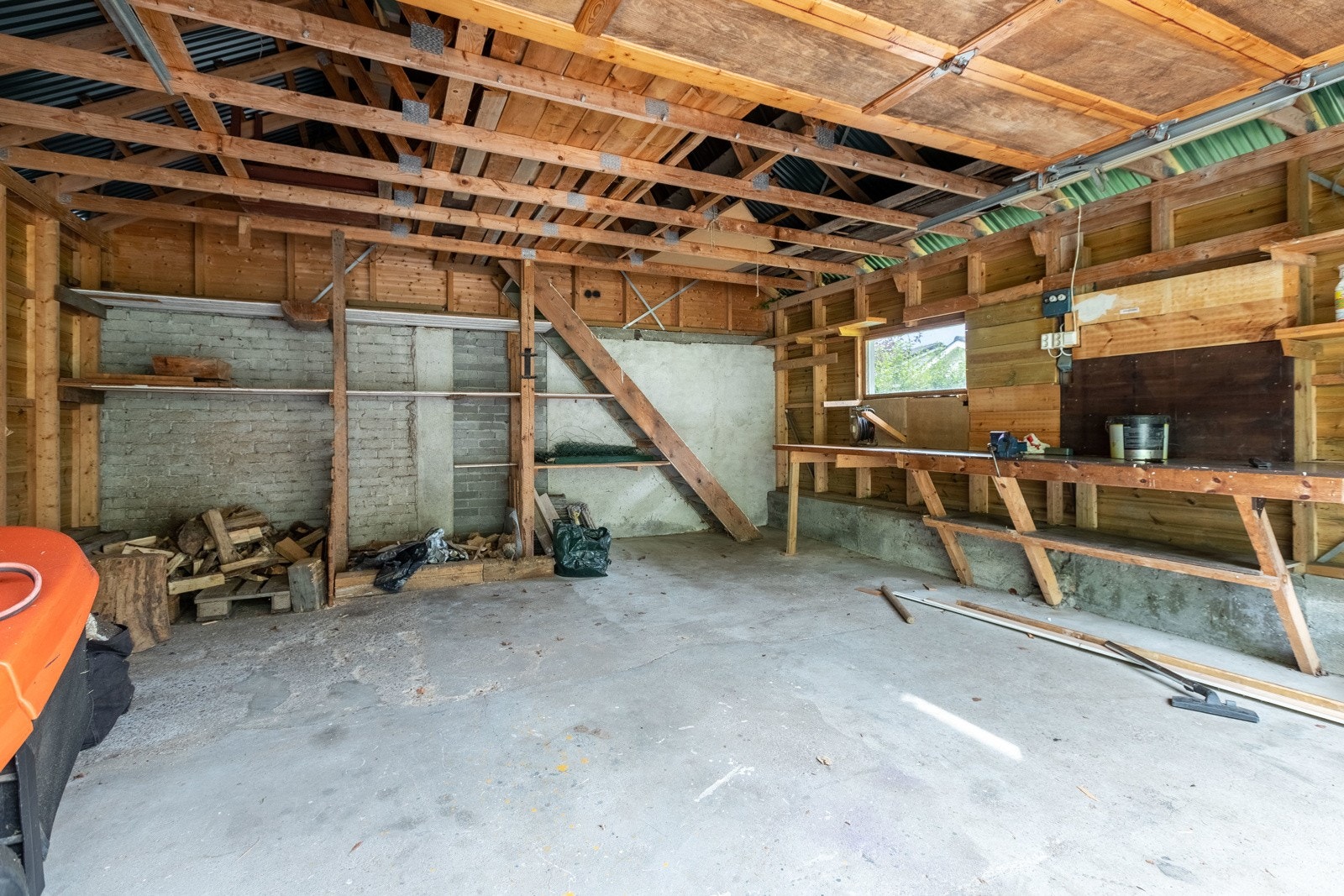 Romsleg dobbel garasje med loft Galleribilde