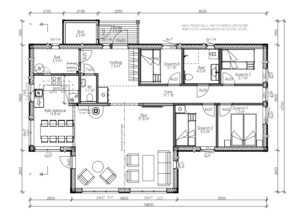Plantegning Galleribilde
