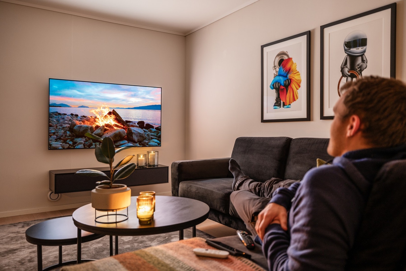 En moderne og innbydende leilighet. Galleribilde