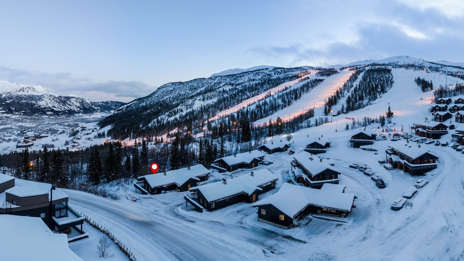 Oversiktsbilde over Veslestølen og skianlegget! Galleribilde