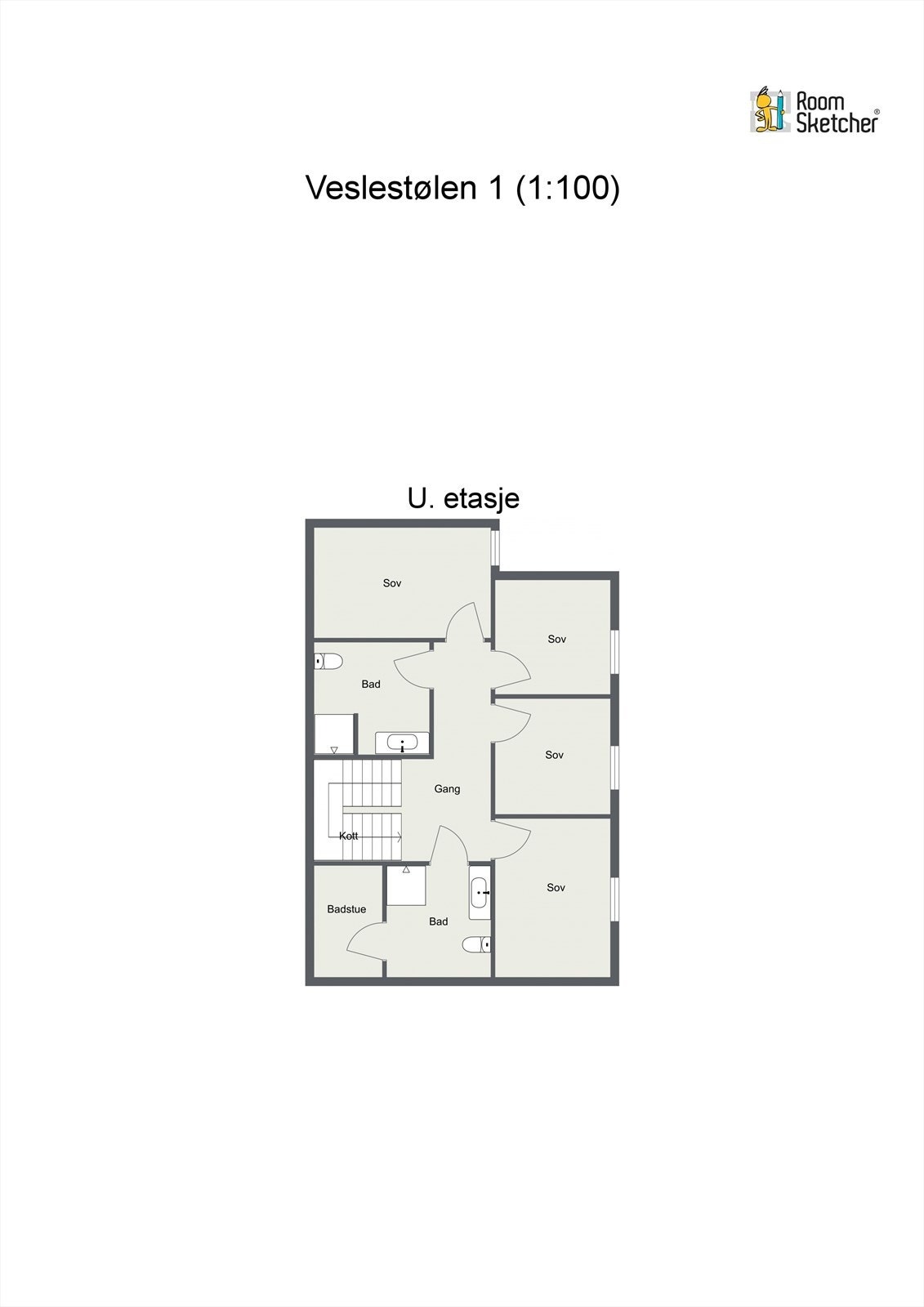 Plantegning u. etasje Galleribilde