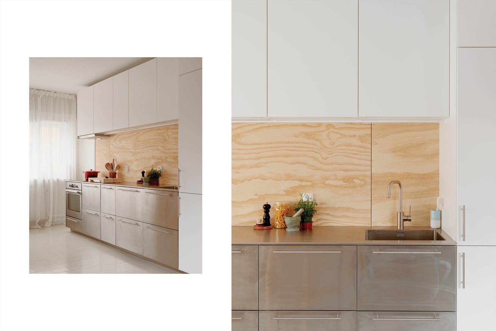 Kjøkkenet er fra 2024 og utgjør et stilrent møbel i seg selv. Lekkert utført med ikea innredning og benkebeslag fra Purus. Elegante overskap i hvit matt med push-åpner. Integrert kombiskap, oppvaskmaskin og stekeovn. Ventilator med avtrekk ut. Galleribilde