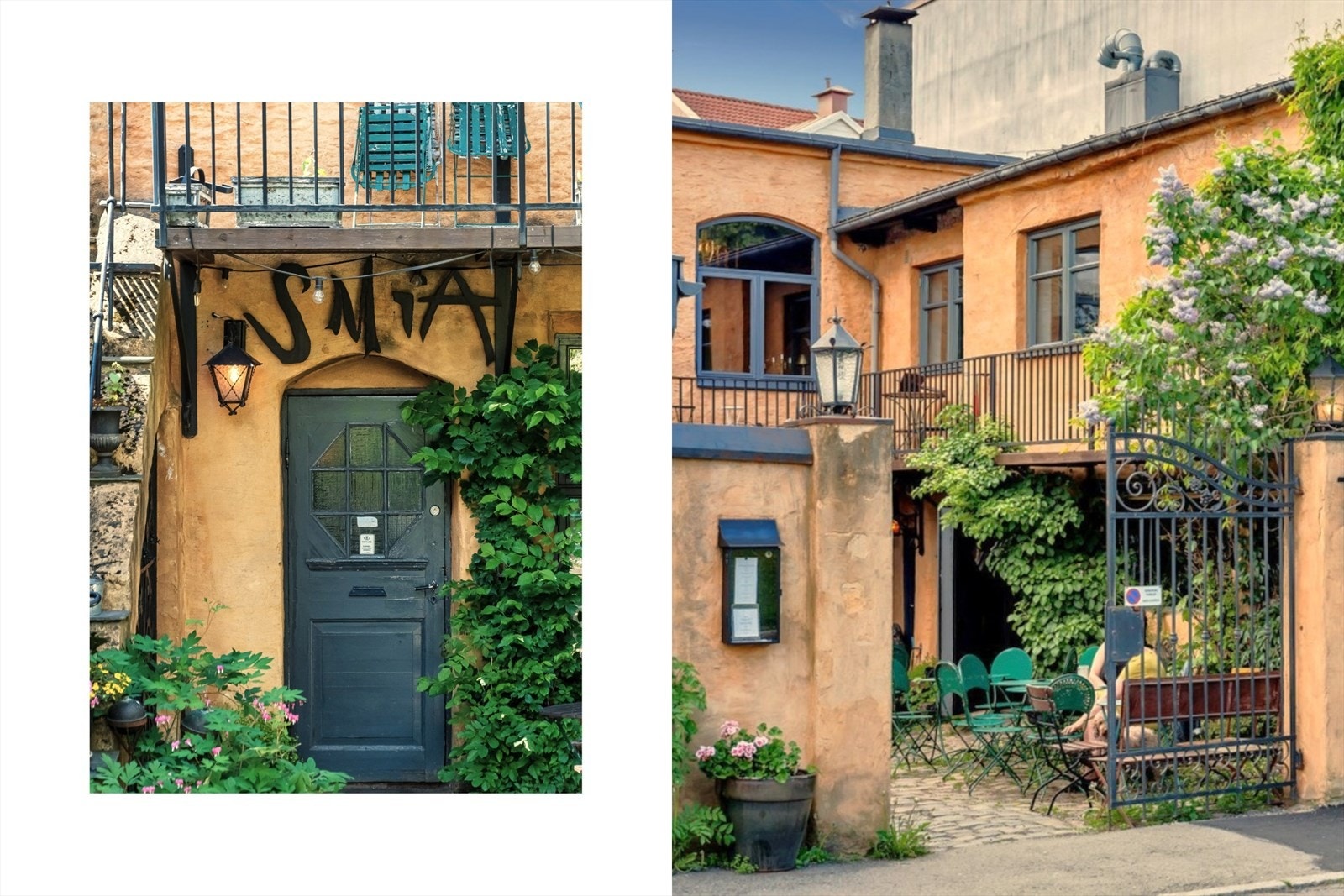 Velrennomerte Smia med koselig bakgård ligger en kort gåtur unna. Galleribilde