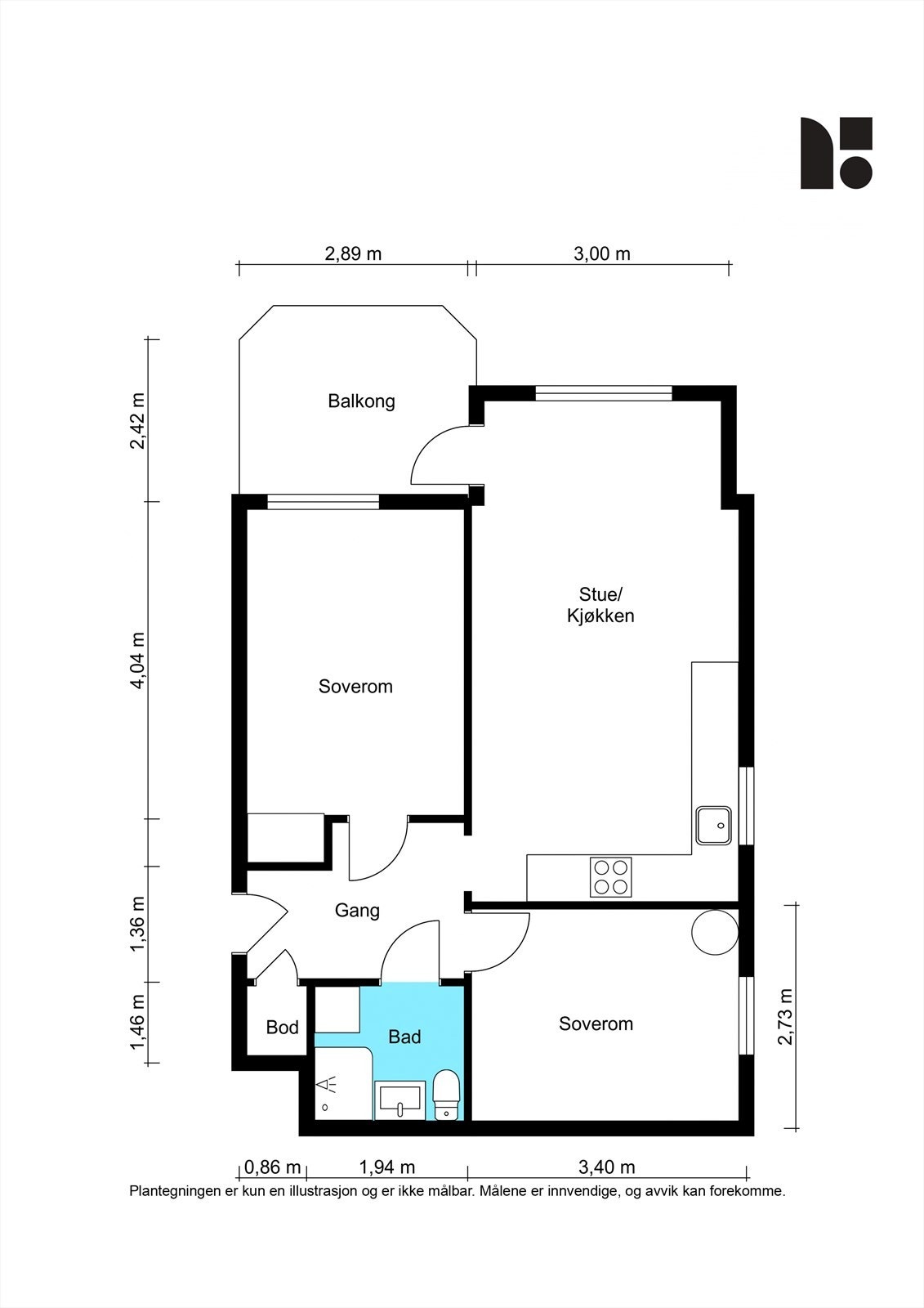 Plantegning Galleribilde