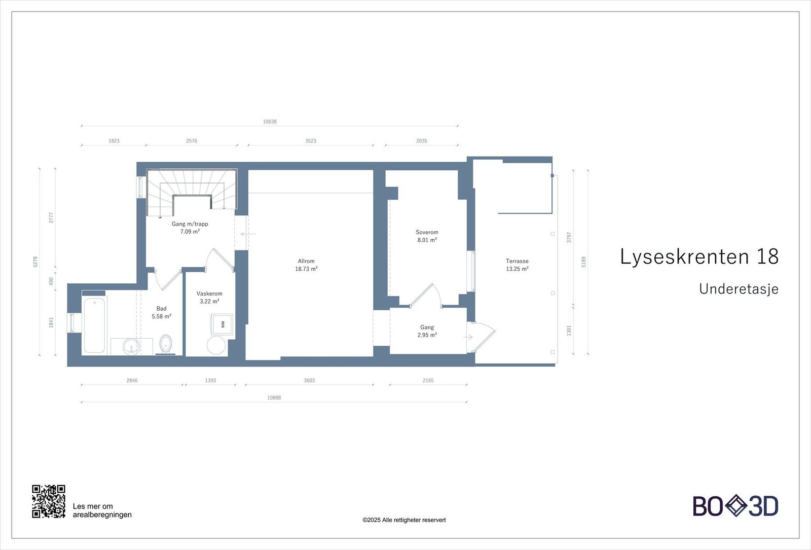 Plantegning underetasje Galleribilde
