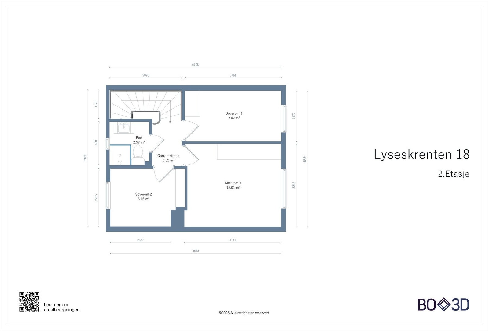 Plantegning 2. etasje Galleribilde