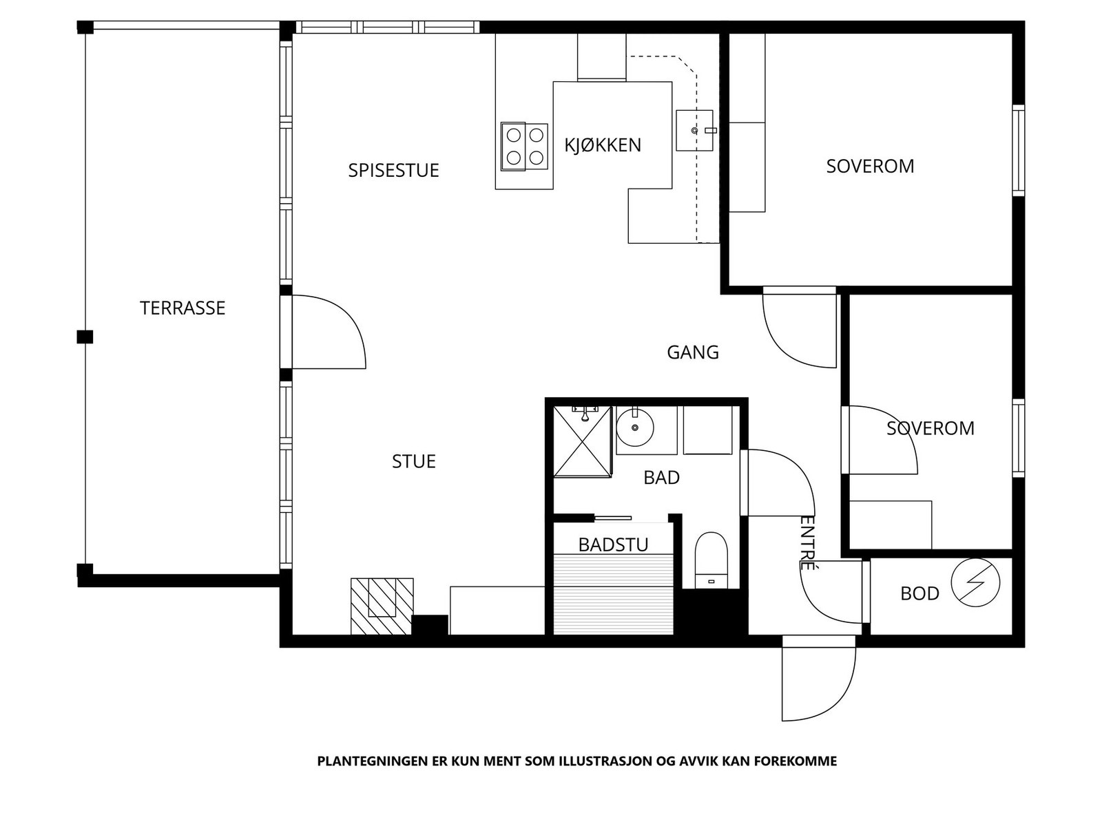 Plantegning Galleribilde