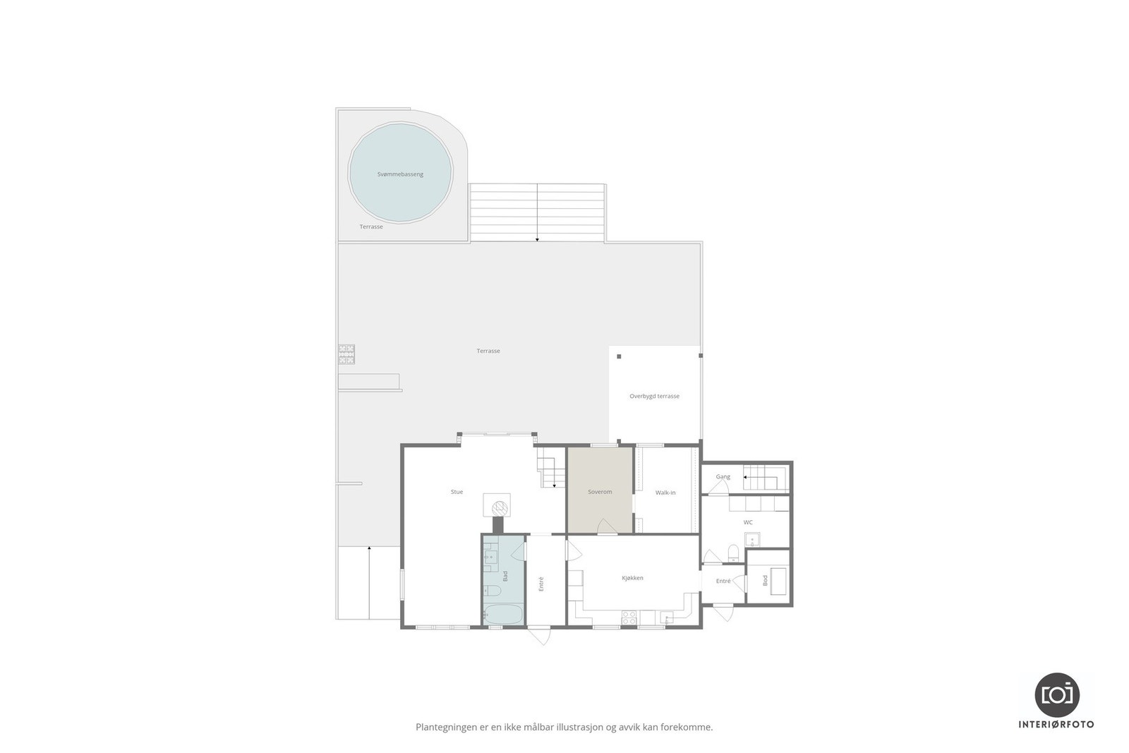 Plantegning 1.etg Galleribilde