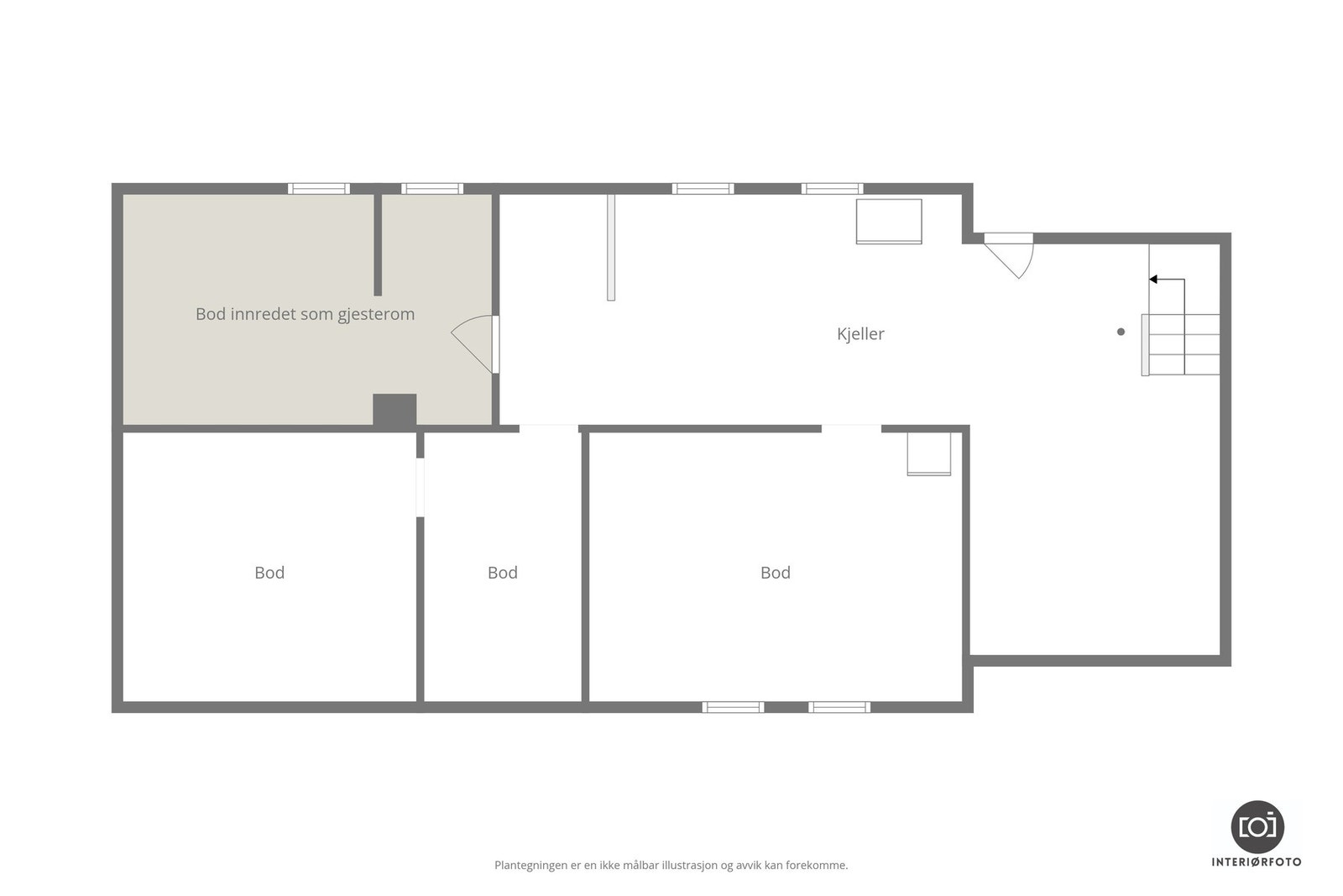 Plantegning kjeller Galleribilde