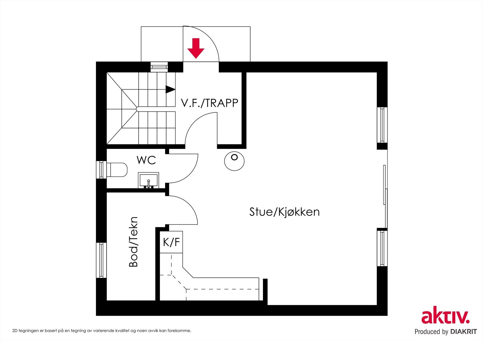 Plantegning Galleribilde