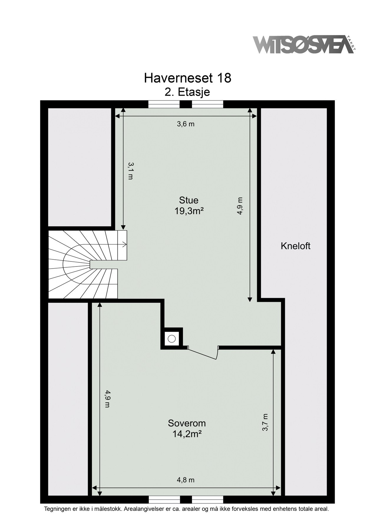 Planskisse 2. etasje. Galleribilde
