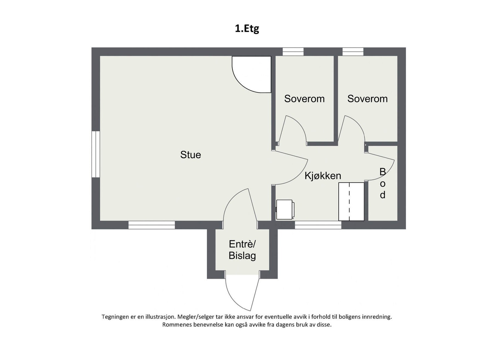 Plantegning 2D Galleribilde