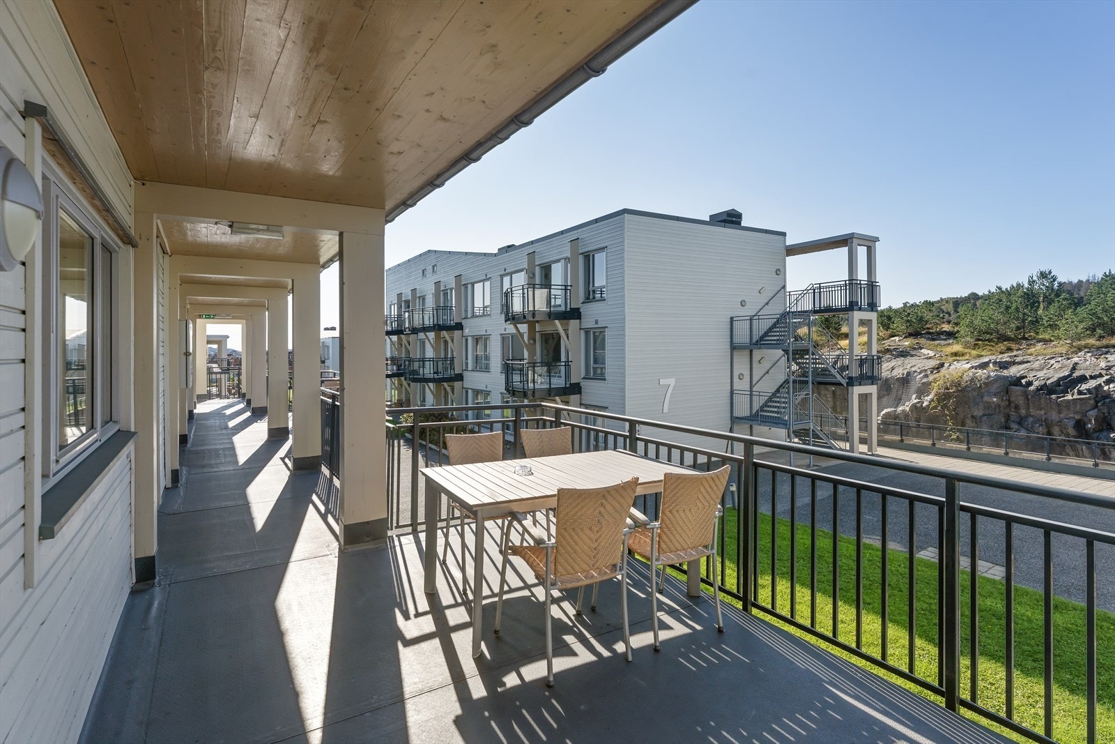 Her kan solen nytes fra flere steder. Galleribilde