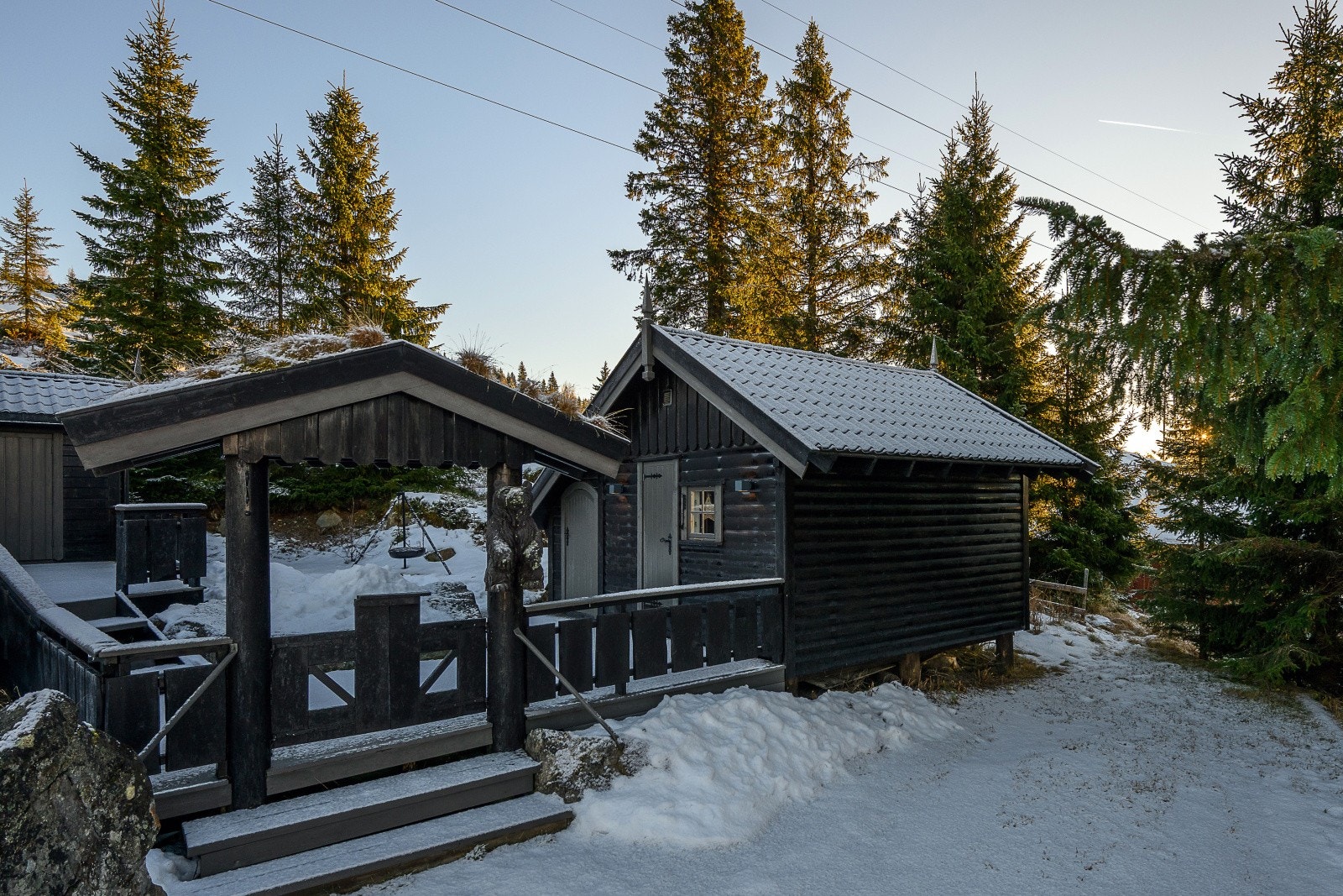 Anekset har oppholdsdel og soveplass Galleribilde