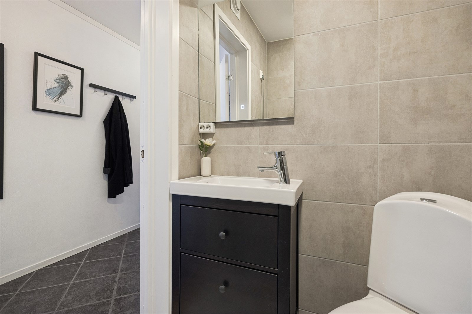 Baderommet er oppgradert i 2019. Galleribilde