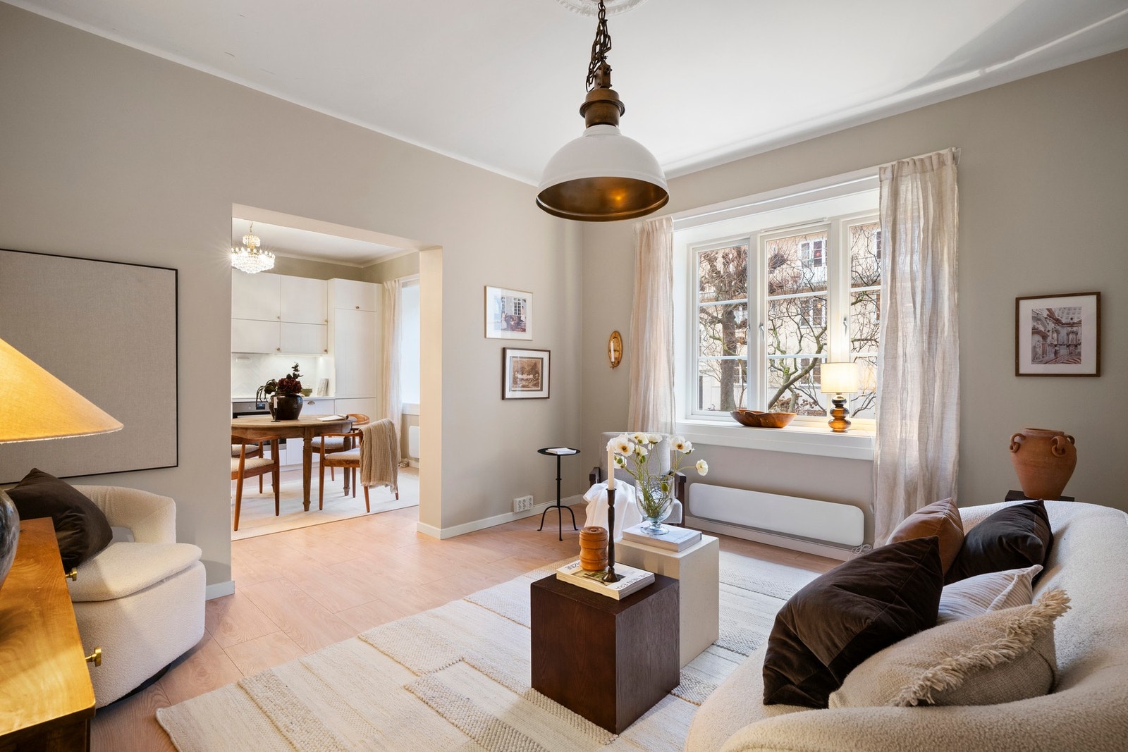 Leiligheten er en lun og vakker 3-roms andelsleilighet Galleribilde