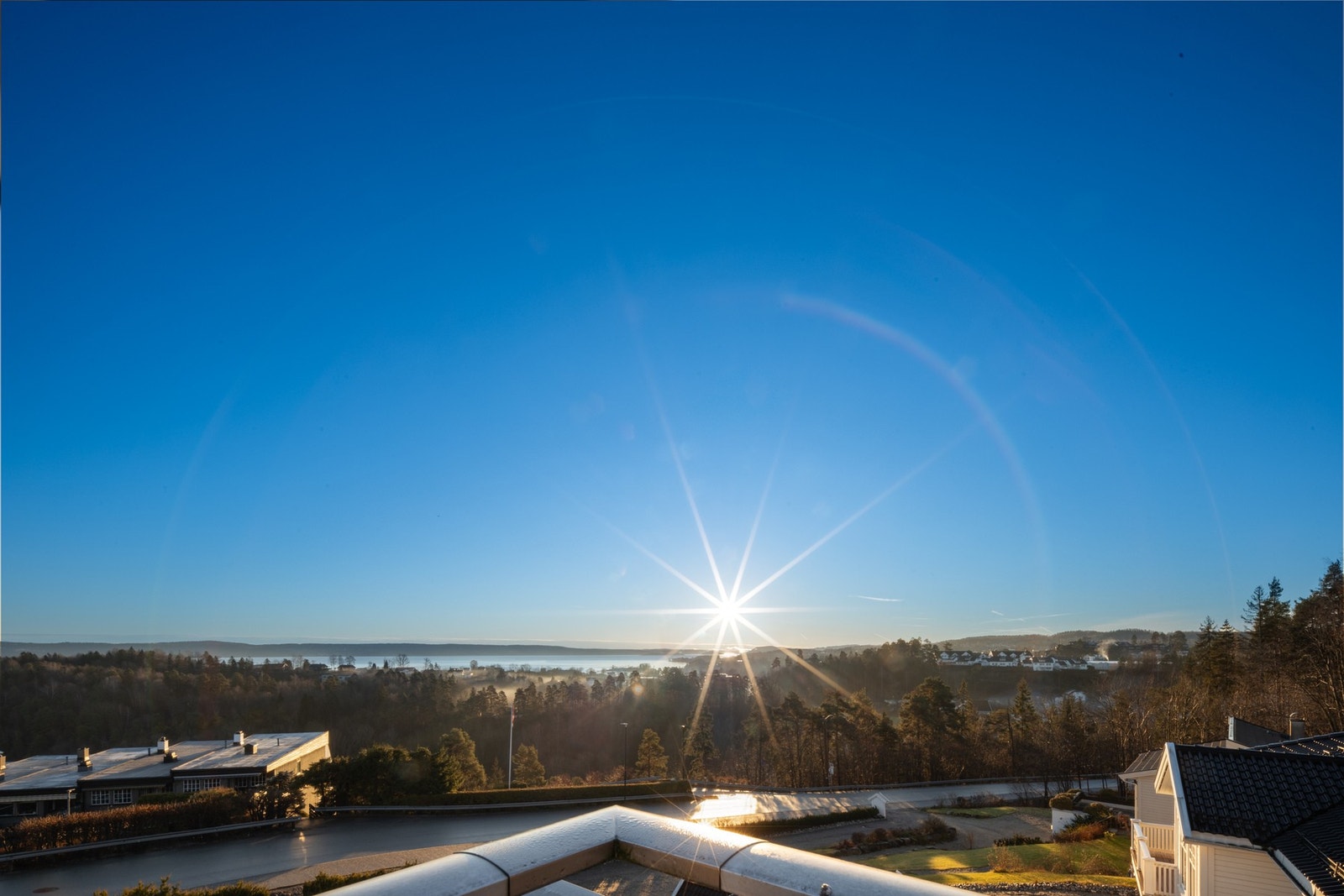 Utsikt fra takterrassen Galleribilde