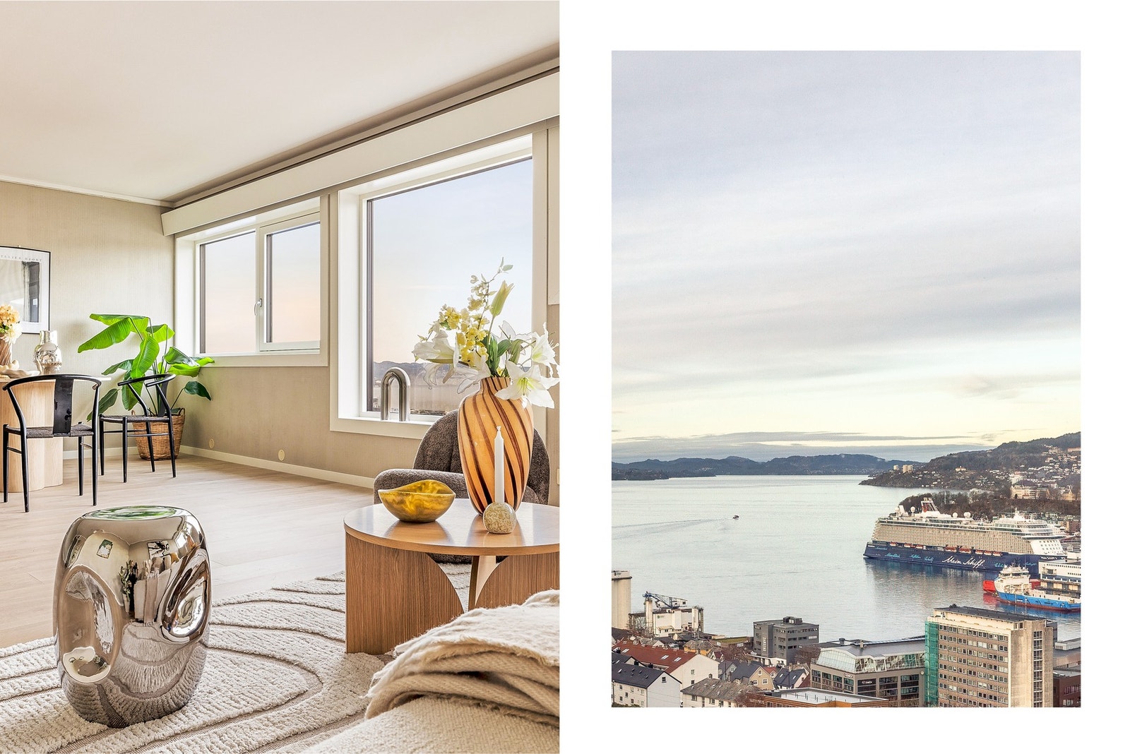 Dette er en flott 4-roms med kort vei til "alt" og helt nydelige utsiktsforhold. Galleribilde