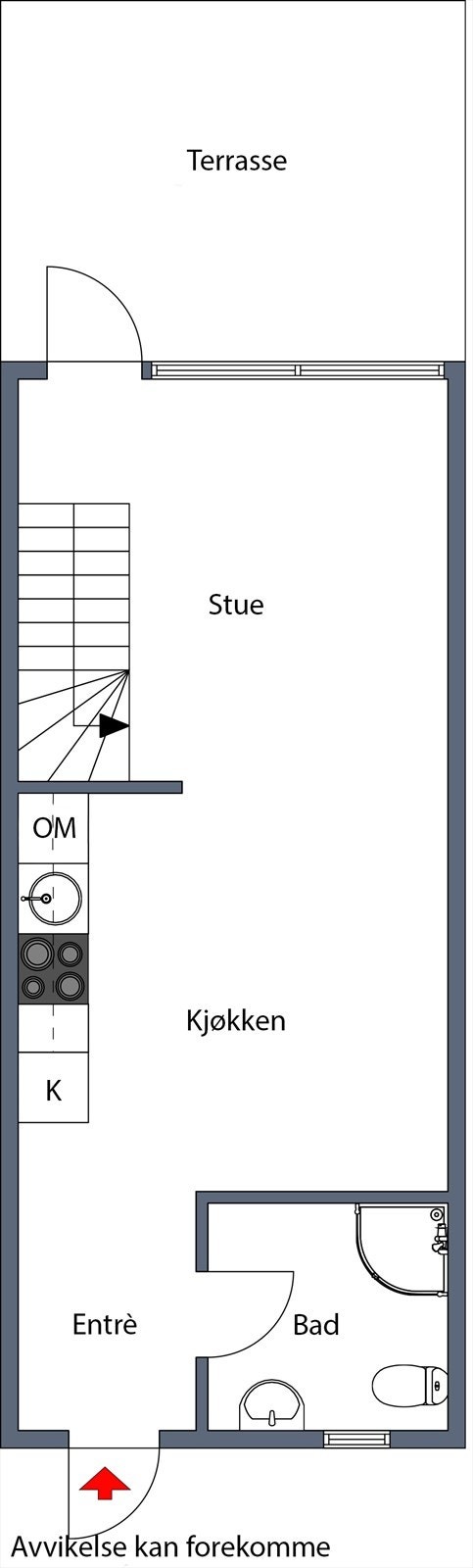 Plantegning 1. etg. Galleribilde