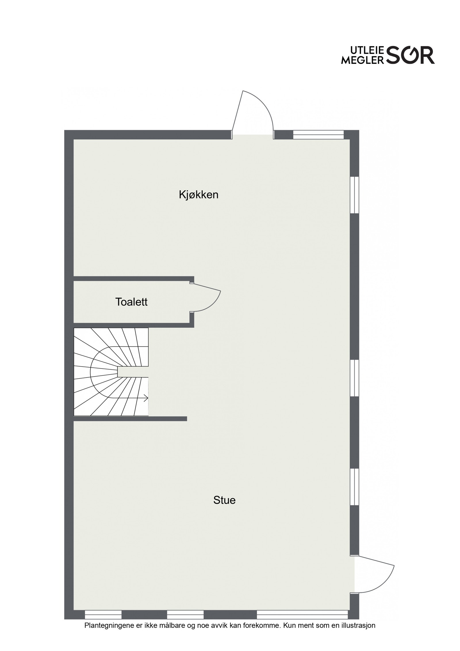 Plantegning andre etasje. Galleribilde