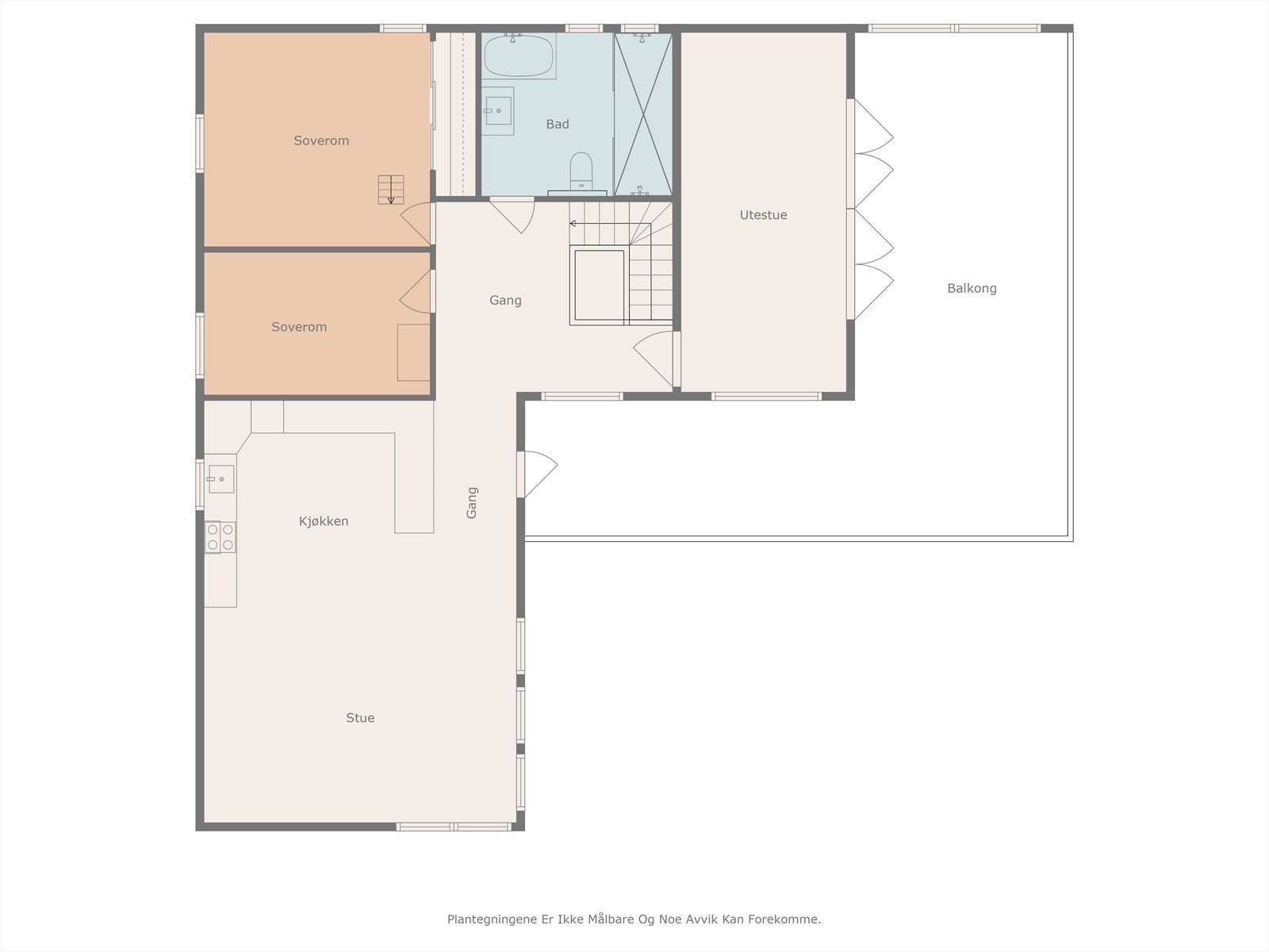 Plantegning 2. etasje Galleribilde