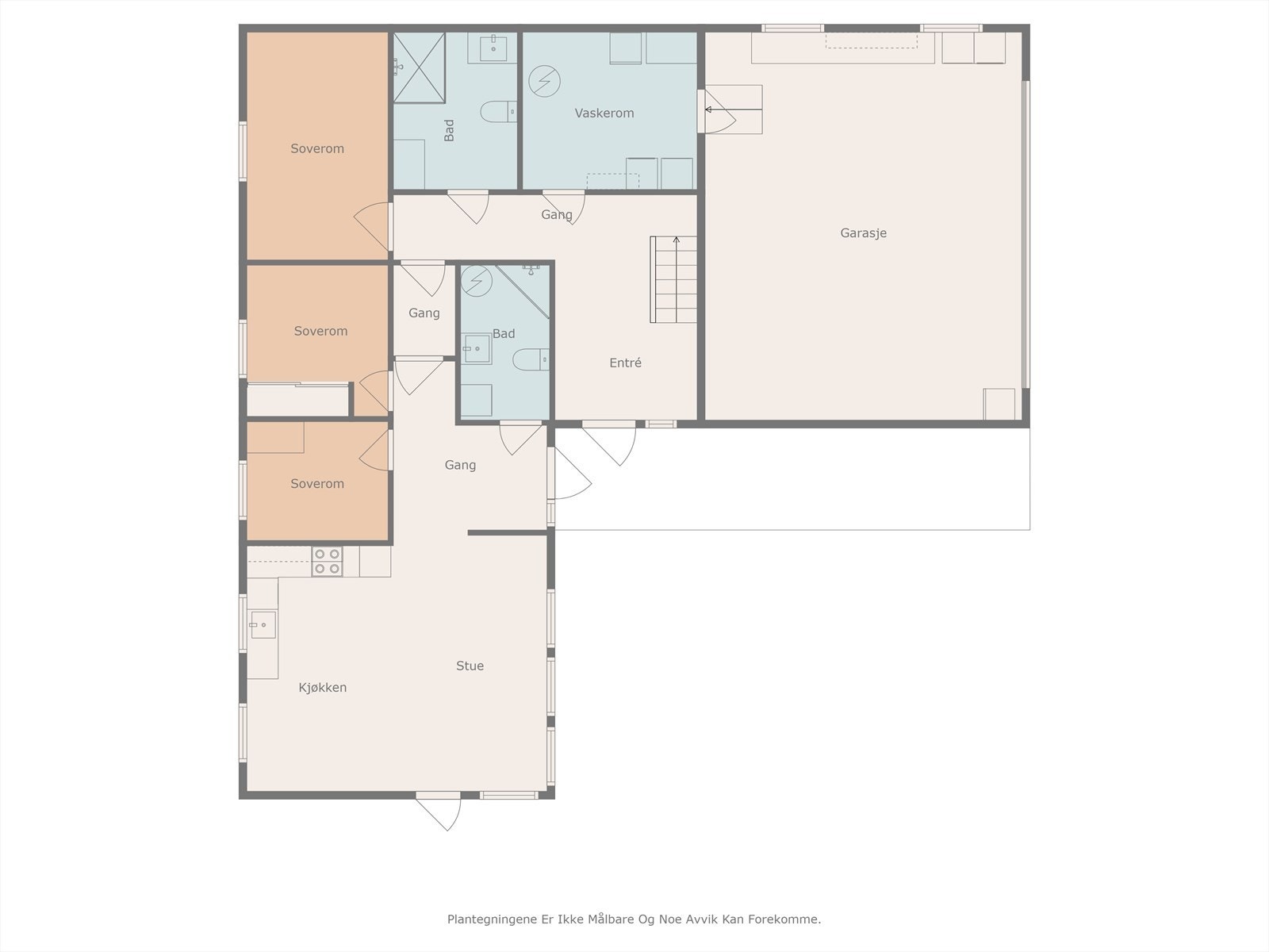 Plantegning 1. etasje Galleribilde