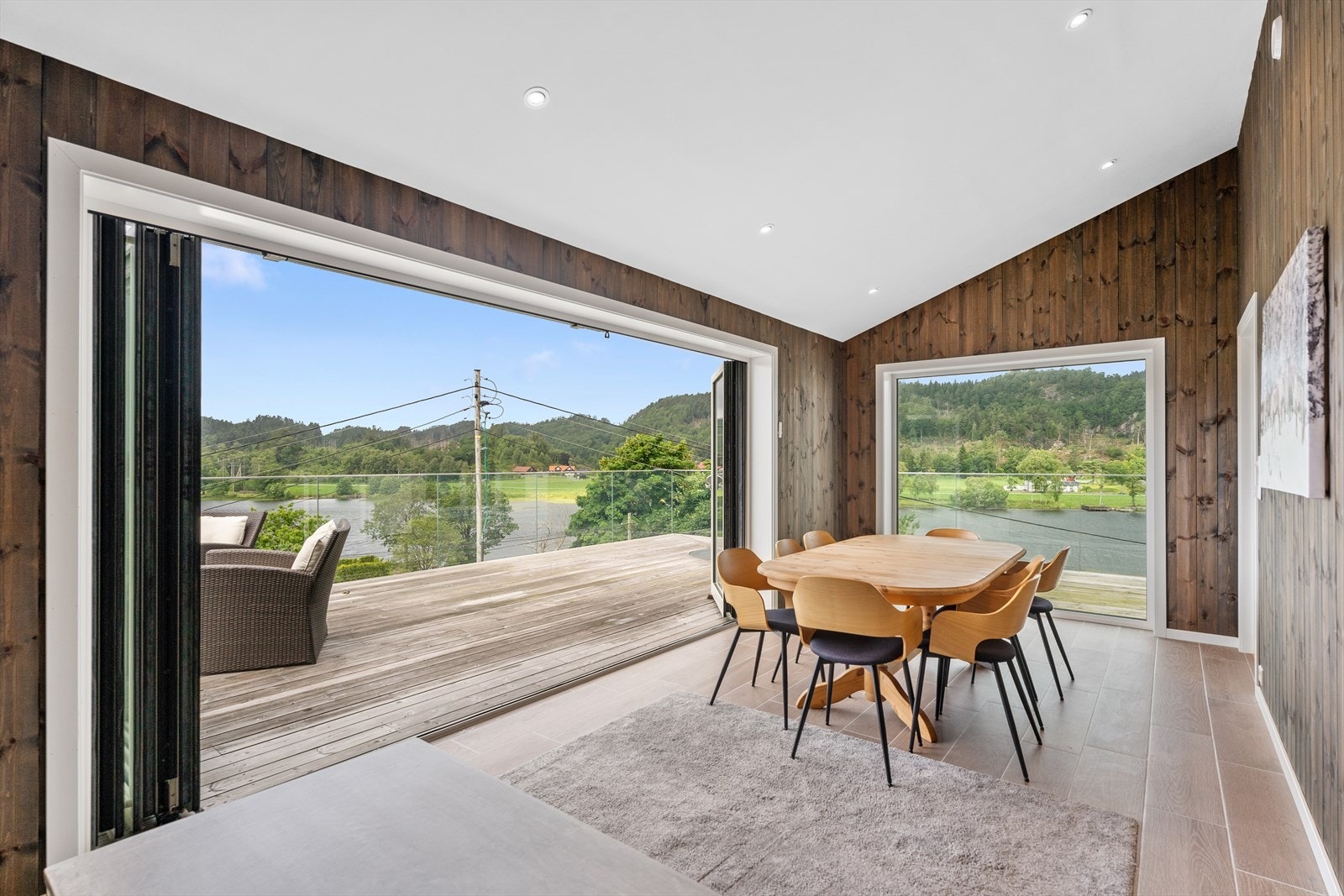 Vinterstue med mulighet for å åpne hele fronten Galleribilde