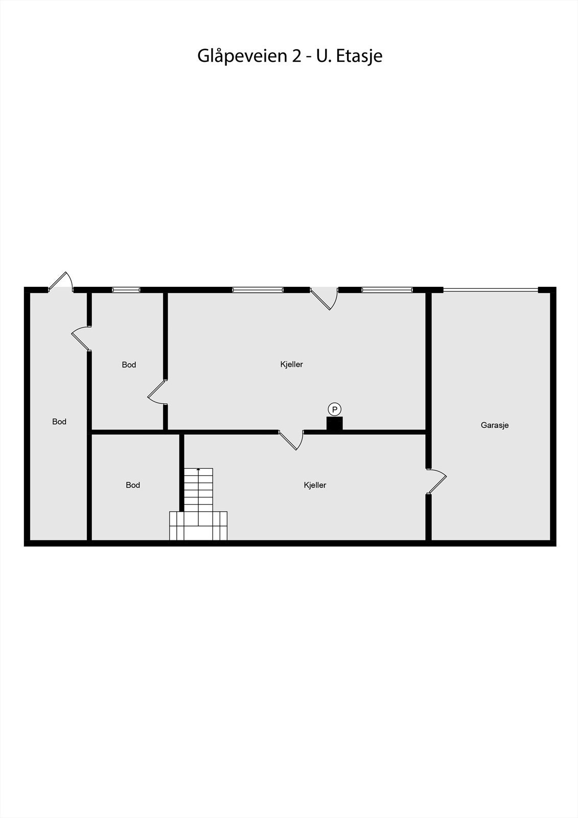 U. Etasje - kjelleretasje. Galleribilde