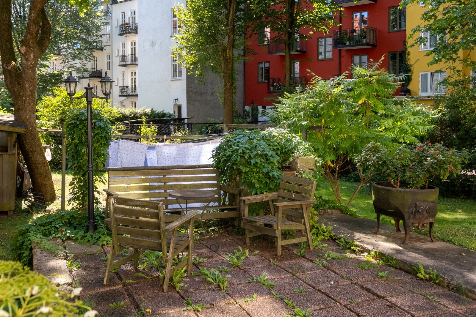 Sameiet har et skjermet gårdsrom. Galleribilde