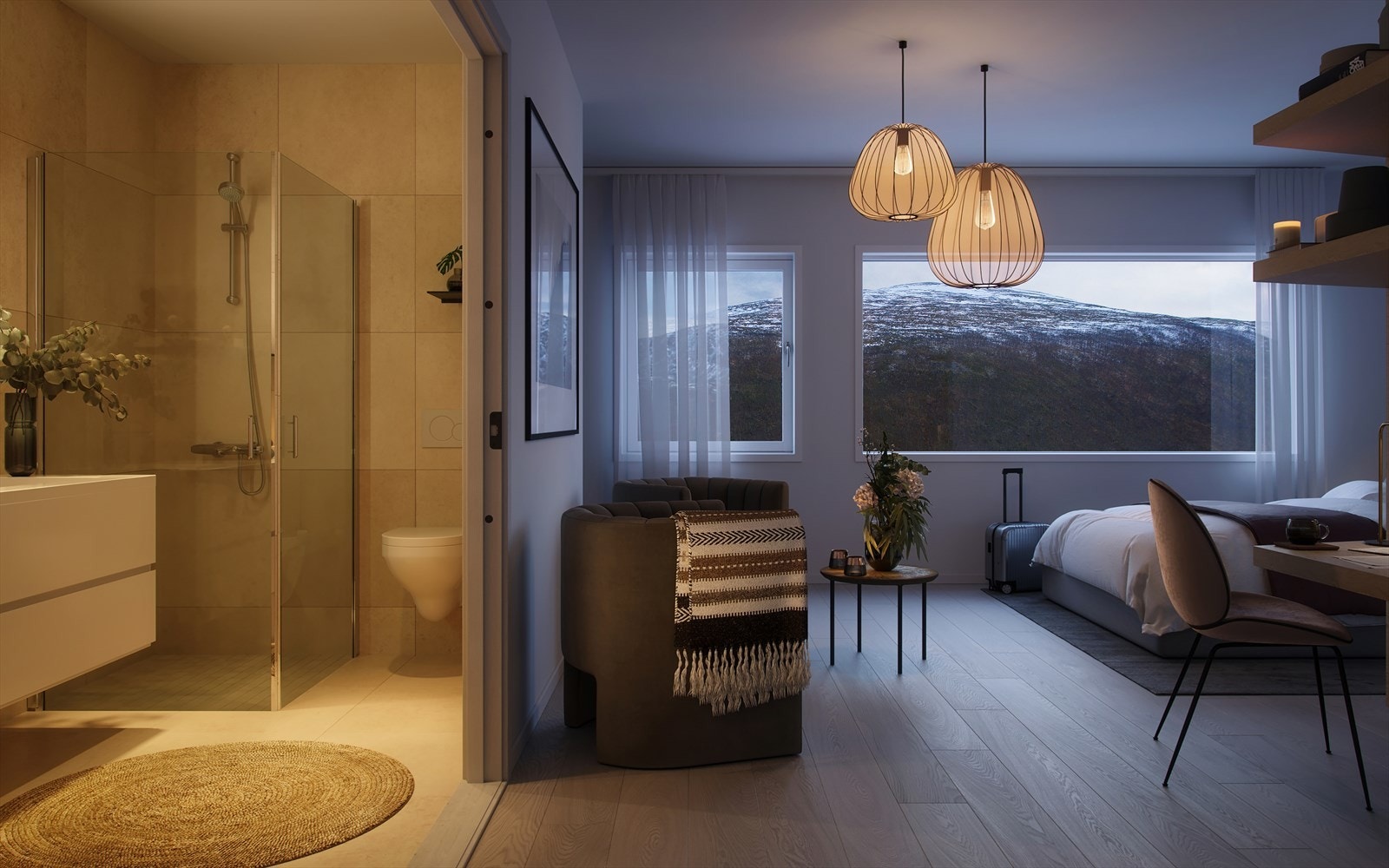 Som beboer i Soltunet har du tilgang til felles gjesteleilighet. Illustrasjonsfoto, avvik kan forekomme. Galleribilde