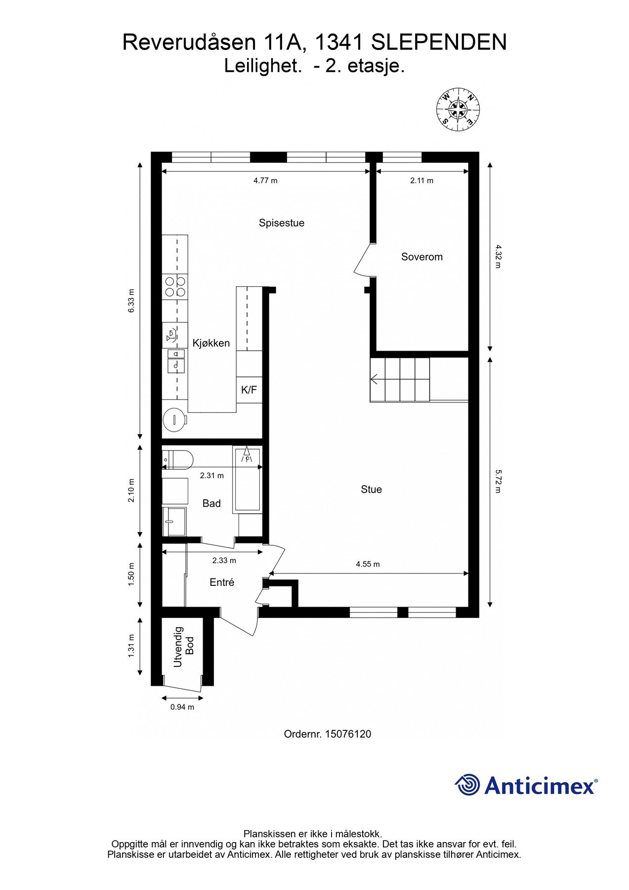Plantegning 2. etasje Galleribilde