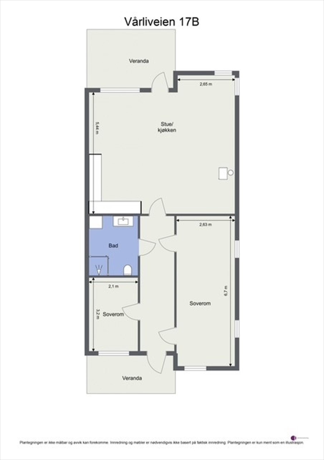 Leiligheten disponerer også ekstern bod. Galleribilde