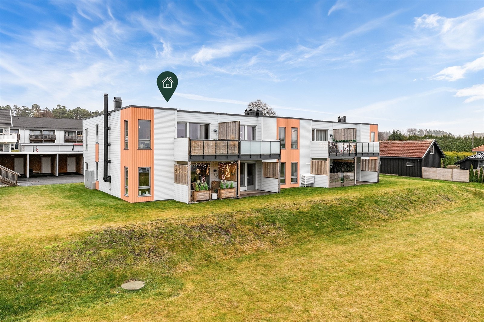 Velkommen til Vårliveien 17B - presentert av Krogsveen. Fotograf; Børge Oppegård. Galleribilde