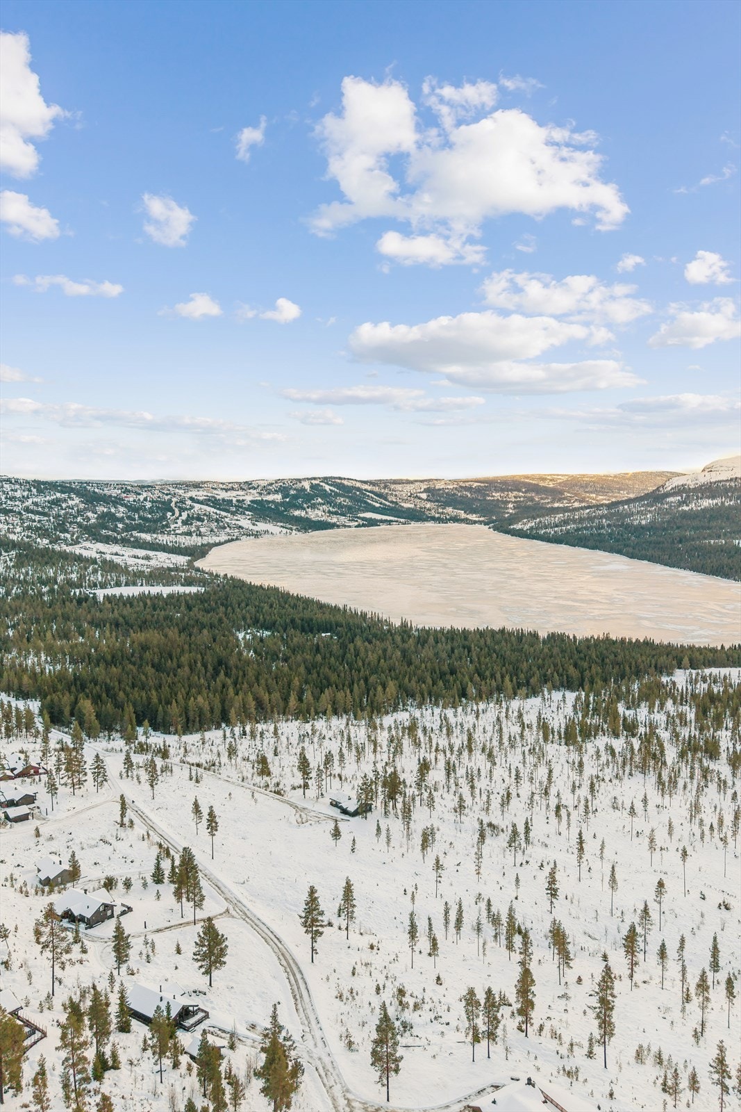 Utsikt over det vidstrakte området som strekker seg mot Tisleifjorden. Galleribilde