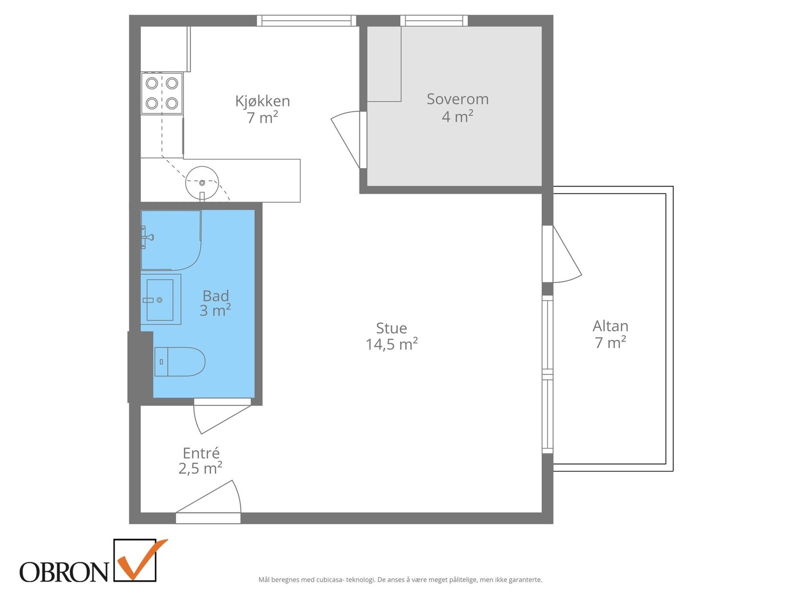 Planskisse 2. etasje. Galleribilde