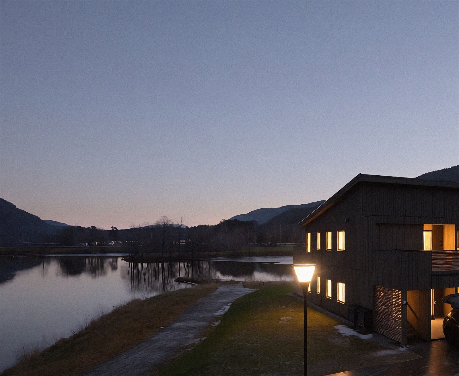 Kveldsstemning på Sjøbuodden Galleribilde