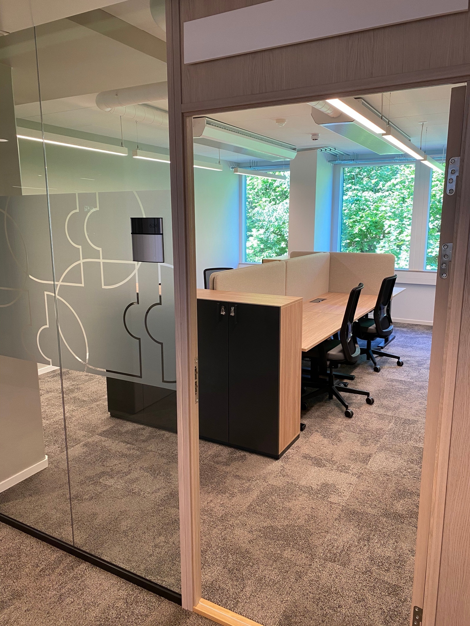 Teamkontor for 5 personer Galleribilde